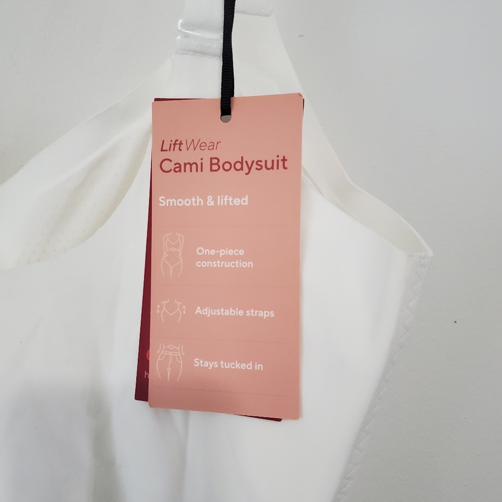 HONEYLOVE NWT White Liftwear Cami Body Suit Size Medium - Picture 4 of 7